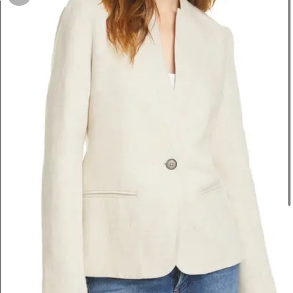 NWOT $375 JENNI KAYNE Linen Blend Boy Blazer In Natural size XS - Picture 5 of 16